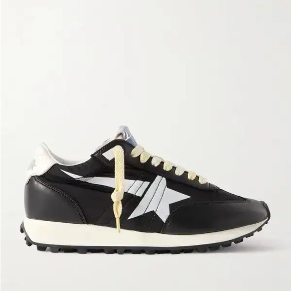 Golden Goose Black and White Marathon M77 Sneakers - Picture 3 of 6